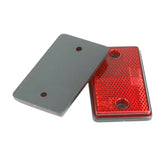 Red Rear Reflectors Rectangular 75x45mm - Car Builder Solutions