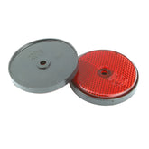 Red Rear Reflectors 60mm Round - Car Builder Solutions