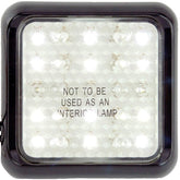 Square LED Slim Reverse Light 100 x 100mm Black Surround - Car Builder Solutions