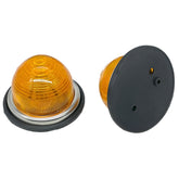 Flush Mount Mini Style Amber 72mm Pair - Car Builder Solutions