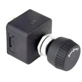 Black Rotary Switch 3 Position Spring Return - Car Builder Solutions