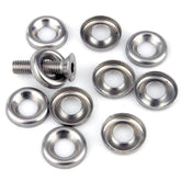 M6 Raised Stainless Screwcups Pack of 10 - Car Builder Solutions