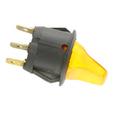 Round Toggle Switch Illuminated Amber - Car Builder Solutions