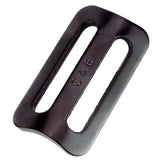 Black Steel Seat Belt Adjuster Plate - Car Builder Solutions