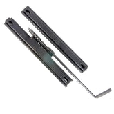 Black Seat Runners Pair (ONE SEAT) Single Lock Right Hand - Car Builder Solutions