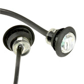 Micro 28mm LED Side Repeaters Clear Lens Amber Light PAIR - Car Builder Solutions