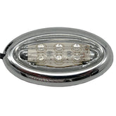 Oval LED Side Repeaters With Chrome Surround 67mm - Car Builder Solutions