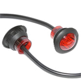 28mm LED Red Lens Red Light Pair - Car Builder Solutions