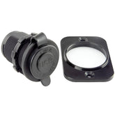 Twin USB Charger Socket Black - Car Builder Solutions