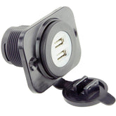 Twin USB Charger Socket Black - Car Builder Solutions