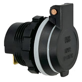 Slim Twin USB Socket With Sprung Lid - Car Builder Solutions