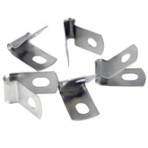 Vintage Style Unlined Wide Stainless Steel P-Clips 5mm Pack of 5 - Car Builder Solutions
