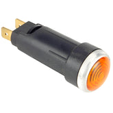 21mm Diameter Warning Light Amber Aluminium Bezel - Car Builder Solutions
