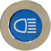 LED Chrome Bezel Warning Light MAIN BEAM - Car Builder Solutions