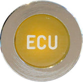 LED Chrome Bezel Warning Light ECU Amber - Car Builder Solutions