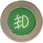 LED Chrome Bezel Warning Light FRONT FOG Green - Car Builder Solutions