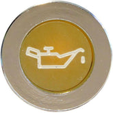 LED Chrome Bezel Warning Light OIL Amber - Car Builder Solutions