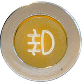 LED Chrome Bezel Warning Light REAR FOG Amber - Car Builder Solutions