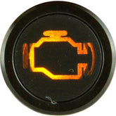 Flush Bezel Black LED Warning Light ENGINE - Car Builder Solutions