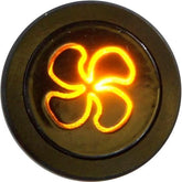 Flush Bezel Black LED Warning Light FAN - Car Builder Solutions