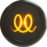 Flush Bezel Black LED Warning Light GLOW PLUG - Car Builder Solutions