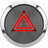Flush Bezel Chrome LED Warning Light Hazard - Car Builder Solutions