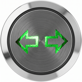 Flush Bezel Chrome LED Warning Light Double Indicator - Car Builder Solutions
