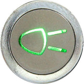 Flush Bezel Chrome LED Warning Light Lights - Car Builder Solutions