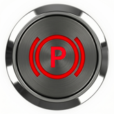 Flush Bezel Chrome LED Warning Light Handbrake - Car Builder Solutions