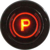 Flush Bezel Black LED Warning Light PARKING BRAKE - Car Builder Solutions
