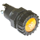 Large Black Warning Light Amber Fan - Car Builder Solutions