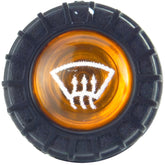 Large Black Warning Light Amber Front Demist - Car Builder Solutions