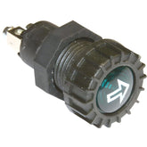 Large Black Warning Light Green Indicator - Car Builder Solutions