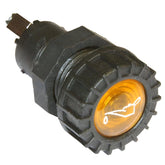Large Black Warning Light Amber Oil - Car Builder Solutions