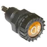 Large Black Warning Light Rear Fog Amber - Car Builder Solutions