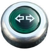 Double Indicator Warning Light Large Aluminium Bezel - Car Builder Solutions