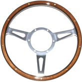 13" Wood Rim Steering Wheel - Car Builder Solutions