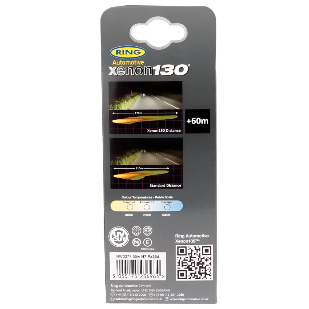 XENON Ring 130% Brighter H7 55W Bulbs - Car Builder Solutions