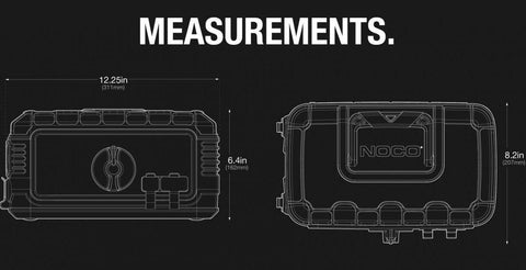 Jump Starter - NOCO Ultra Safe Lithium - 12v/24v - GB500+ - 20000A