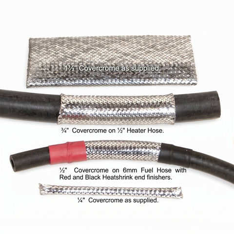 8mm Covercrome Braided Sleeving Per Metre - Car Builder Solutions