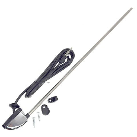 Stainless Steel Roof or Pillar Mount Radio Aerial 460mm to 1200mm