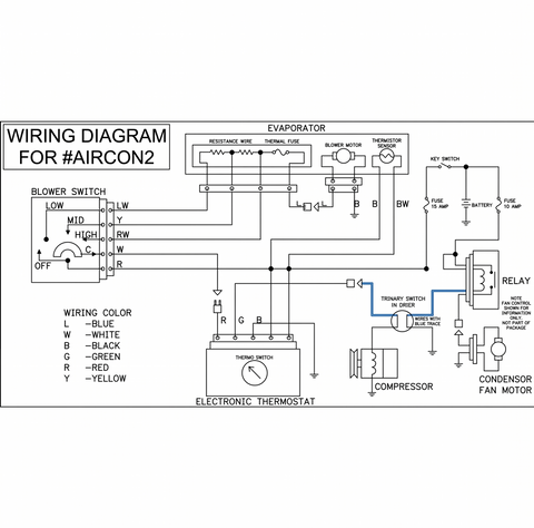 Universal Air Conditioning Unit 360mm