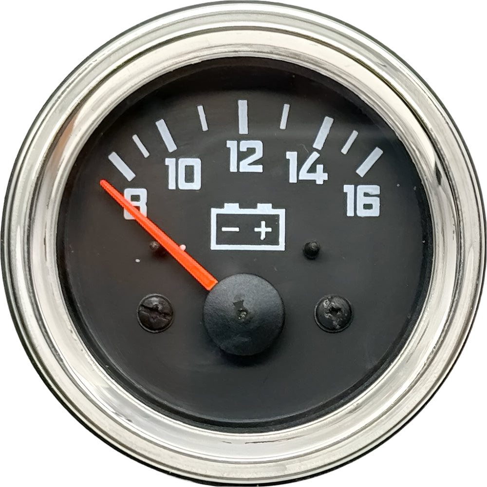 black-face-chrome-bezel-volts-gauge-car-builder-solutions