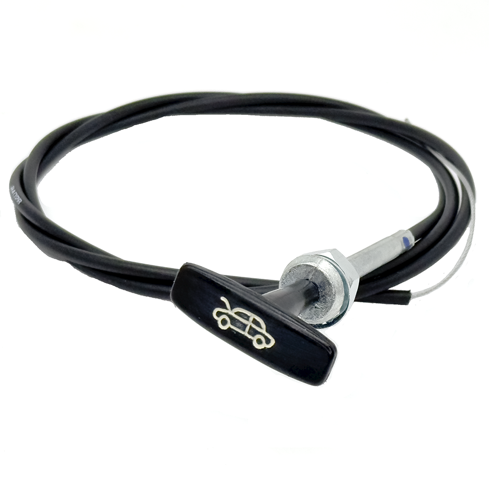 Black Outer T Handle Bonnet Release Cable