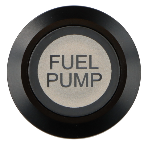 Fuel Pump Momentary Switch Illuminated Black Bezel - Car Builder Solutions