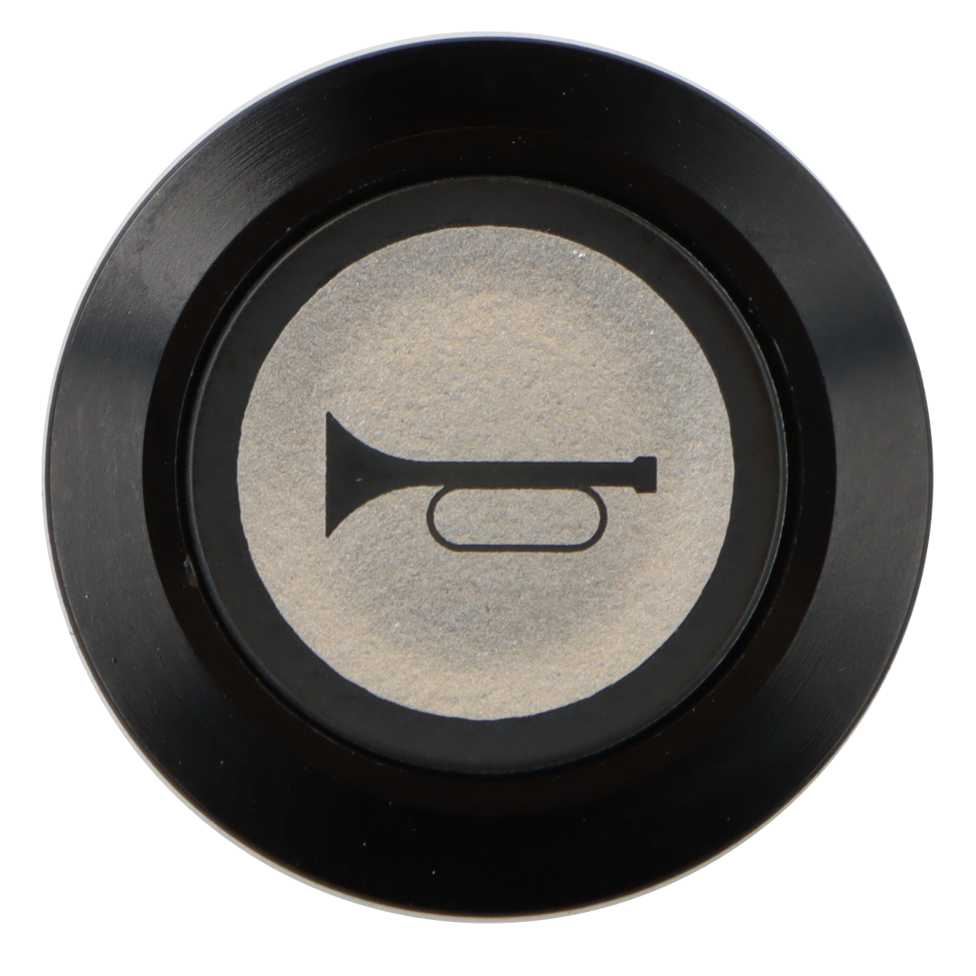Momentary Horn Switch Illuminated Black Bezel - Car Builder Solutions