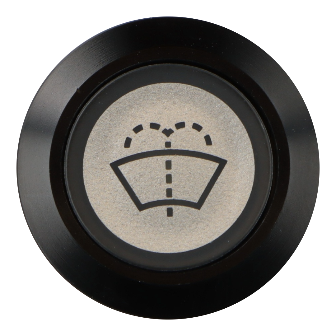 Washer Switch Illuminated Black Bezel - Car Builder Solutions
