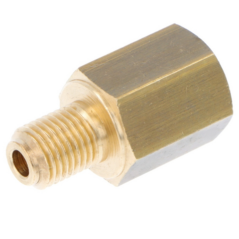 Brass Union 3/8" UNF Male to 7/16" UNF Female