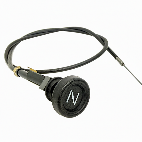 Push Pull Choke Cable With Warning Light Connection 1 Metre Long