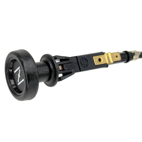Push Pull Choke Cable With Warning Light Connection 1 Metre Long